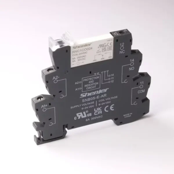 Реле интерфейсное 24В, 1СО, 6A, в сборе с колодкой и индикатором