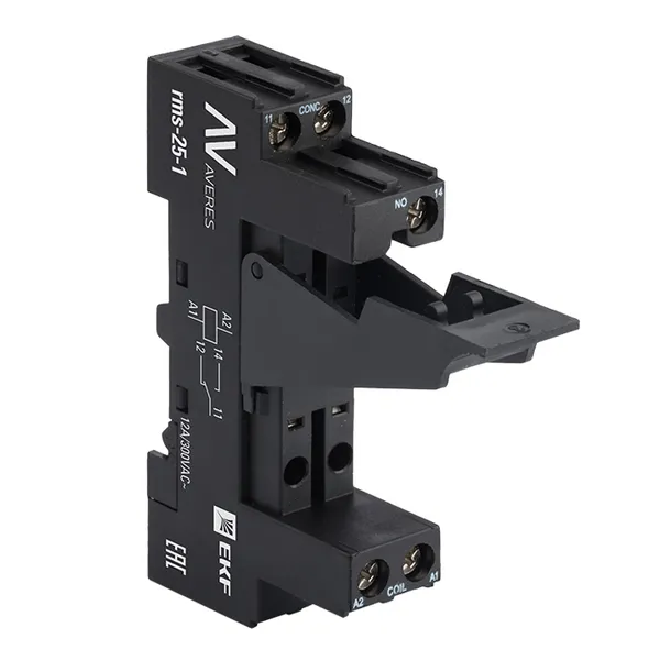 Промежуточное реле 24В, 1СО, 10А, в сборе с колодкой и индикатором