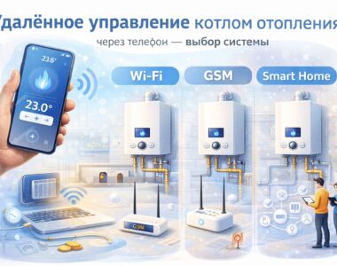 Удалённое управление котлом отопления через телефон — выбор системы