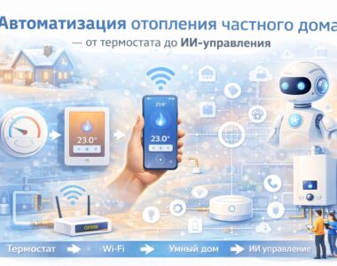 Автоматизация отопления частного дома — от термостата до ИИ-управления