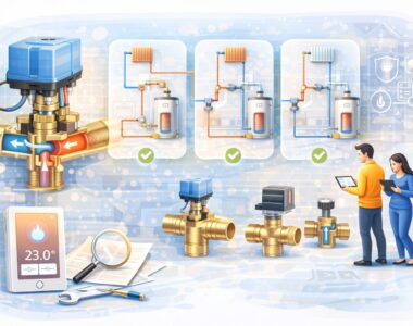 Трёхходовой клапан для отопления — принцип работы, схемы подключения и выбор